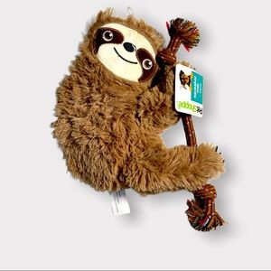 Sloth Squeaker Mat PetShoppe Dog Toy NWT